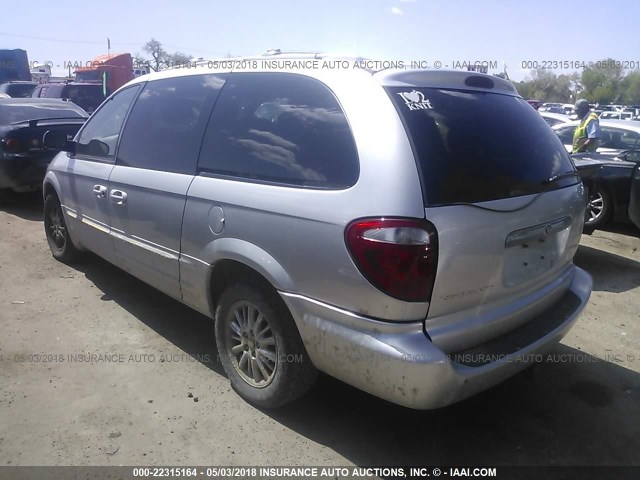 2C8GP64L31R406975 - 2001 CHRYSLER TOWN & COUNTRY LIMITED SILVER photo 3