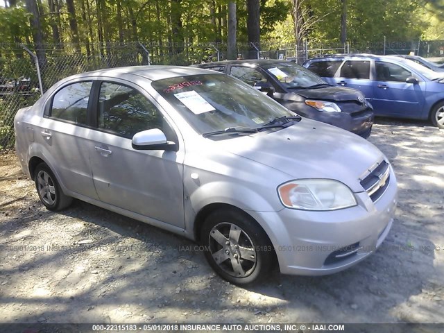 KL1TD56668B226030 - 2008 CHEVROLET AVEO LS SILVER photo 1