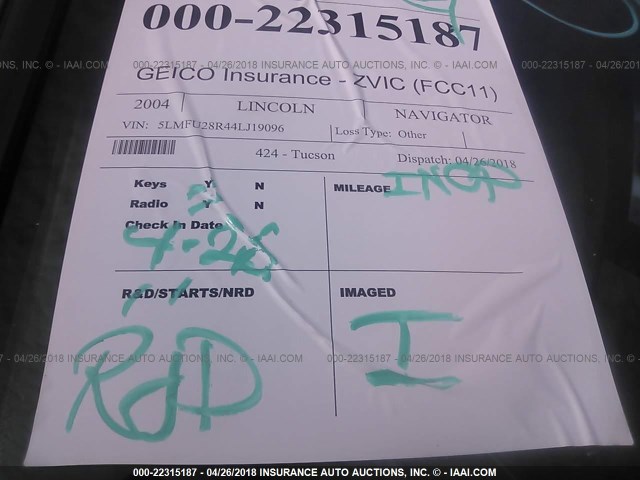 5LMFU28R44LJ19096 - 2004 LINCOLN NAVIGATOR BROWN photo 7