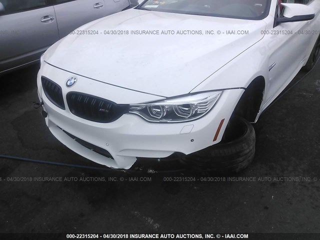 WBS3R9C53GK338319 - 2016 BMW M4 WHITE photo 6