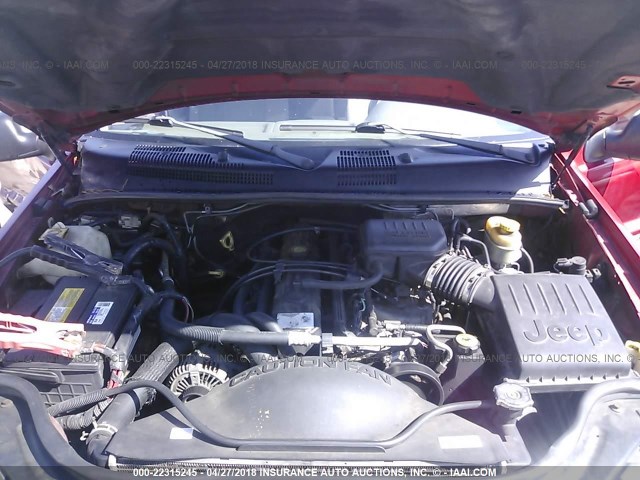 1J4GX48S44C163675 - 2004 JEEP GRAND CHEROKEE LAREDO/COLUMBIA/FREEDOM 红色 照片 10