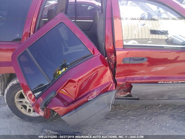 1J4GX48S44C163675 - 2004 JEEP GRAND CHEROKEE LAREDO/COLUMBIA/FREEDOM RED photo 6