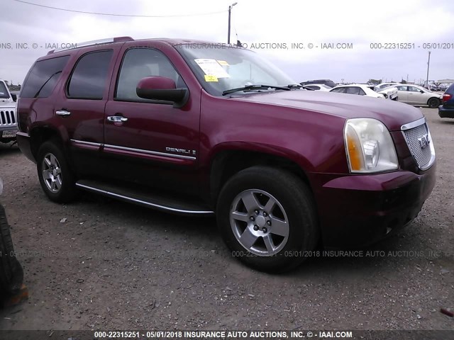 1GKFK63807J197351 - 2007 GMC YUKON DENALI RED photo 1