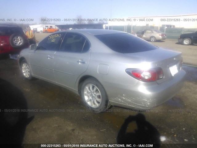 JTHBA30G840006346 - 2004 LEXUS ES 330 SILVER photo 3