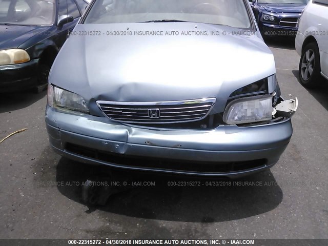 JHMRA186XTC018882 - 1996 HONDA ODYSSEY LX Light Blue photo 6