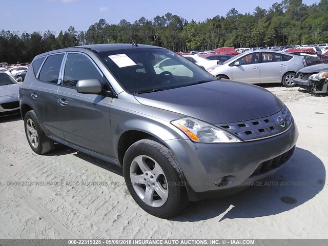 JN8AZ08T35W310967 - 2005 NISSAN MURANO SL/SE/S GRAY photo 1