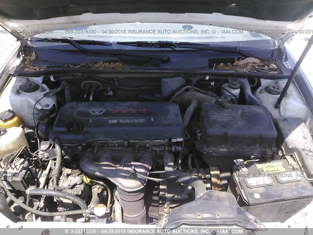 4T1BE32K55U017172 - 2005 TOYOTA CAMRY LE/XLE/SE 白色 照片 10