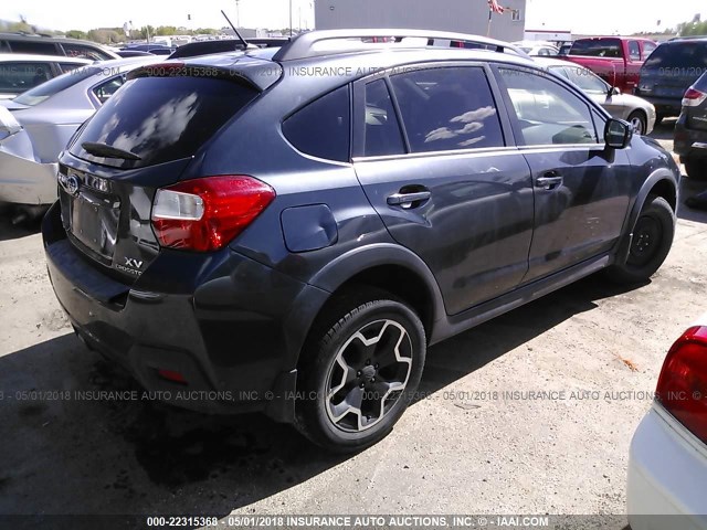 JF2GPACC1DH870600 - 2013 SUBARU XV CROSSTREK 2.0 PREMIUM GRAY photo 4