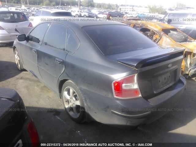 4S3BL676964212569 - 2006 SUBARU LEGACY GT LIMITED BLACK photo 3