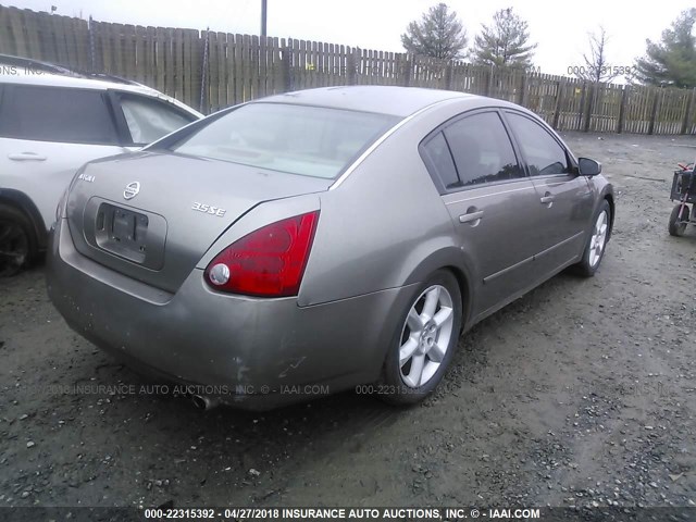 1N4BA41E84C838648 - 2004 NISSAN MAXIMA SE/SL GRAY photo 4