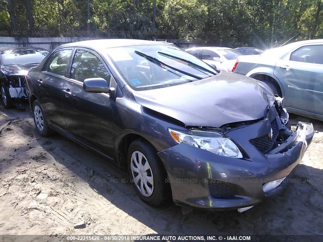 JTDBU4EE6AJ079193 - 2010 TOYOTA COROLLA S/LE/XLE GRAY photo 1