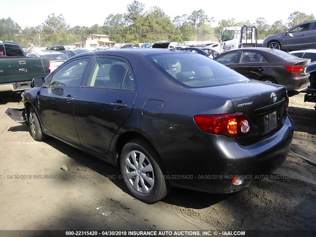 JTDBU4EE6AJ079193 - 2010 TOYOTA COROLLA S/LE/XLE GRAY photo 3