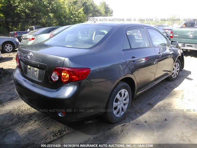 JTDBU4EE6AJ079193 - 2010 TOYOTA COROLLA S/LE/XLE GRAY photo 4