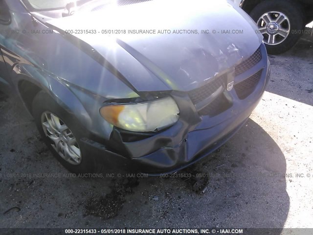 2B4GP443X2R745902 - 2002 DODGE GRAND CARAVAN SPORT BLUE photo 6