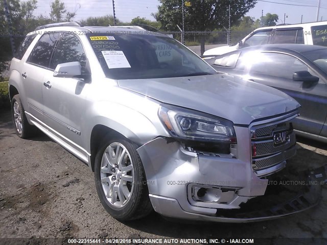 1GKKRTKD3FJ326026 - 2015 GMC ACADIA DENALI SILVER photo 1