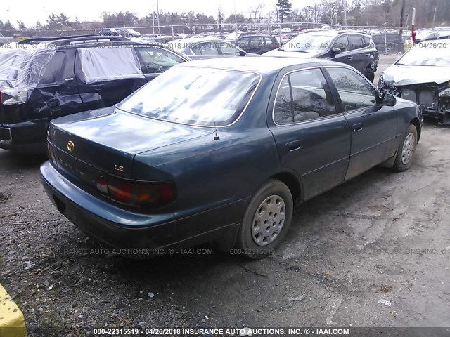 4T1BG12K5TU726437 - 1996 TOYOTA CAMRY DX/LE/XLE GREEN photo 4