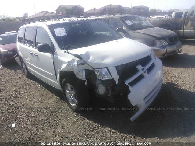 2D8HN44H28R703713 - 2008 DODGE GRAND CARAVAN SE WHITE photo 1