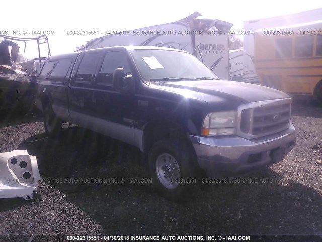 1FTSW31P94EA04013 - 2004 FORD F350 SRW SUPER DUTY BLUE photo 1