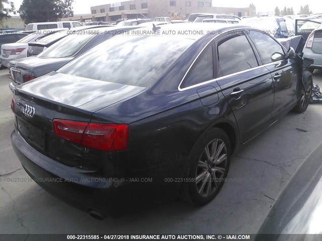 WAUGFAFC0DN030366 - 2013 AUDI A6 PREMIUM PLUS BLACK photo 4