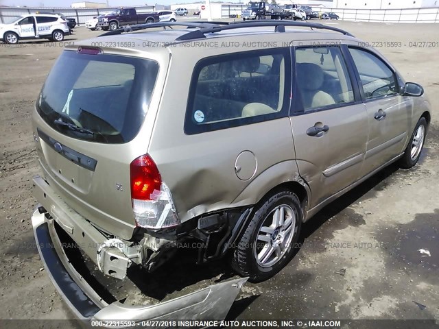 1FAHP36P6YW230161 - 2000 FORD FOCUS SE/SE COMFORT TAN photo 4