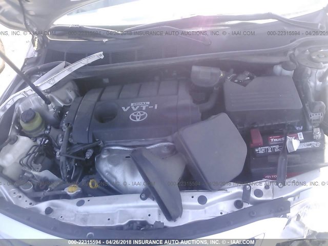 4T1BF3EK7AU535335 - 2010 TOYOTA CAMRY SE/LE/XLE 银色 照片 10