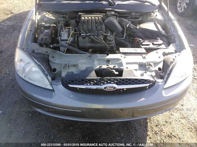 1FAFP55243A221036 - 2003 FORD TAURUS SES BEIGE photo 10