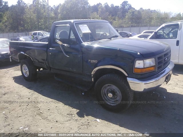 1FTHF26H2VEC49503 - 1997 FORD F250 GREEN photo 1