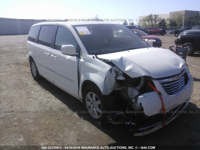 2C4RC1BG1DR555064 - 2013 CHRYSLER TOWN & COUNTRY TOURING WHITE photo 1