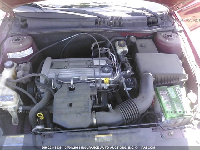 1G2NE52F64M651920 - 2004 PONTIAC GRAND AM SE BURGUNDY photo 10