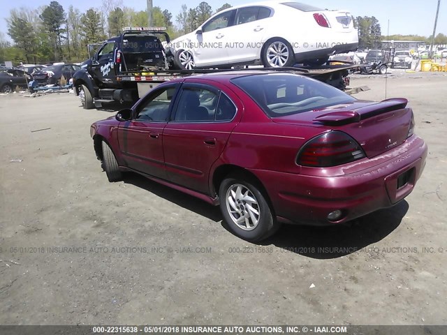 1G2NE52F64M651920 - 2004 PONTIAC GRAND AM SE BURGUNDY photo 3