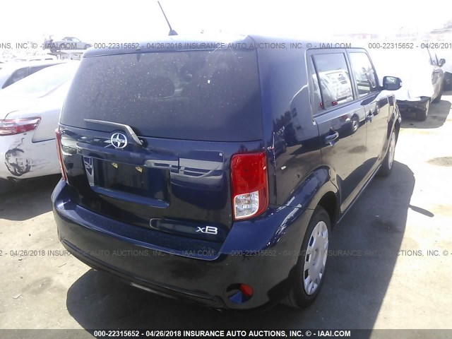 JTLZE4FE1FJ077972 - 2015 TOYOTA SCION XB BLUE photo 4