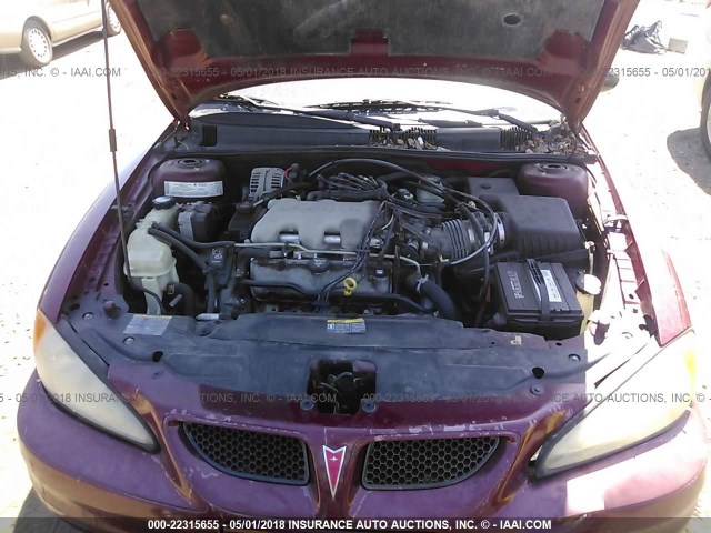 1G2NF52E44M509635 - 2004 PONTIAC GRAND AM SE1 MAROON photo 10