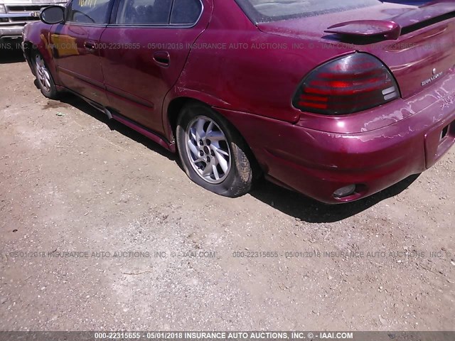 1G2NF52E44M509635 - 2004 PONTIAC GRAND AM SE1 MAROON photo 6