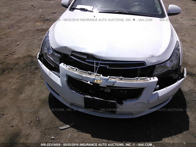 1G1PJ5SC8C7338797 - 2012 CHEVROLET CRUZE ECO WHITE photo 6