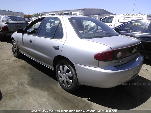 1G1JF52F647277159 - 2004 CHEVROLET CAVALIER LS SILVER photo 3