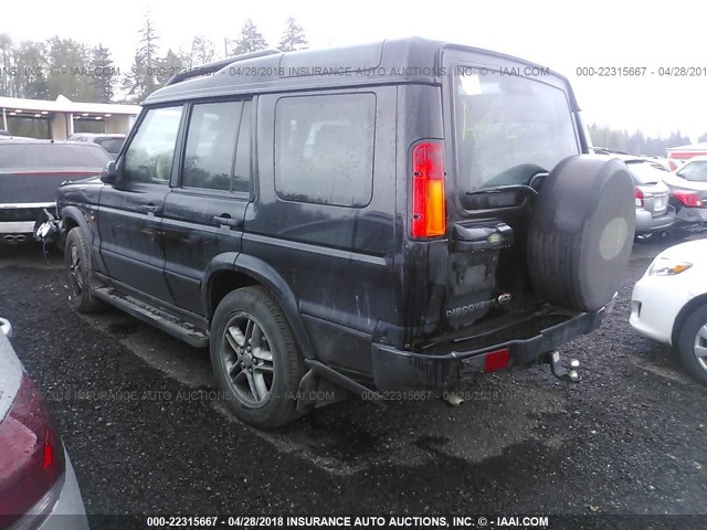 SALTY194X4A830365 - 2004 LAND ROVER DISCOVERY II SE BLACK photo 3