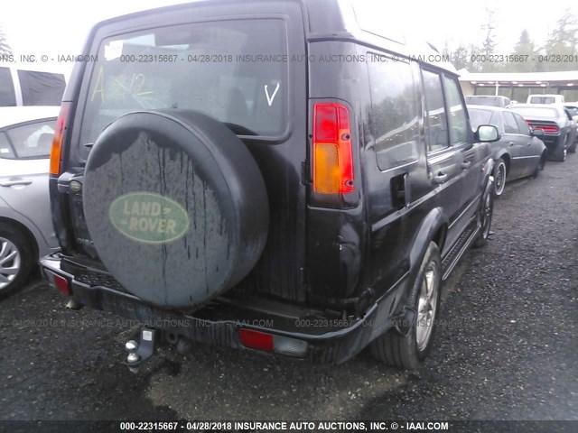 SALTY194X4A830365 - 2004 LAND ROVER DISCOVERY II SE BLACK photo 4