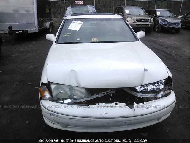 4T1BF18B4WU287732 - 1998 TOYOTA AVALON XL/XLS WHITE photo 6