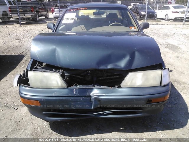 4T1BF12B4TU135485 - 1996 TOYOTA AVALON XL/XLS GREEN photo 6