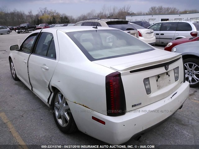 1G6DC67A950227465 - 2005 CADILLAC STS WHITE photo 3