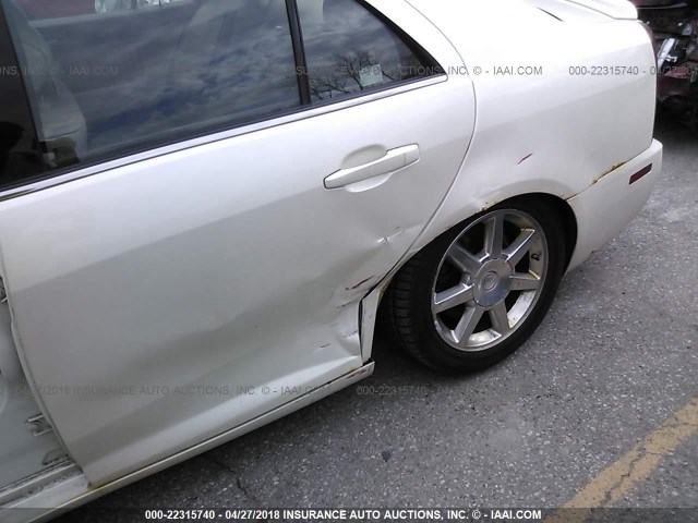1G6DC67A950227465 - 2005 CADILLAC STS WHITE photo 6