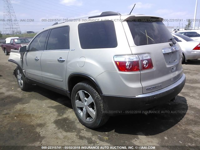 1GKKRRED0BJ208525 - 2011 GMC ACADIA SLT-1 Gold Foto 3