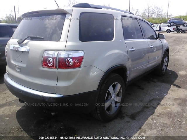 1GKKRRED0BJ208525 - 2011 GMC ACADIA SLT-1 Gold Foto 4
