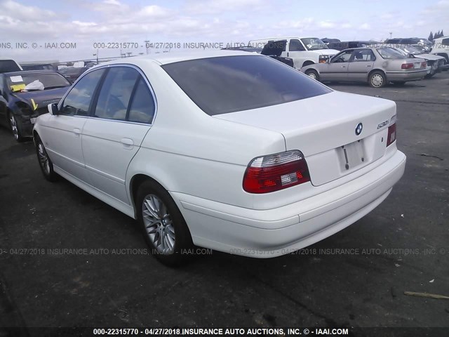 WBADT63433CK28374 - 2003 BMW 530 I AUTOMATIC WHITE photo 3