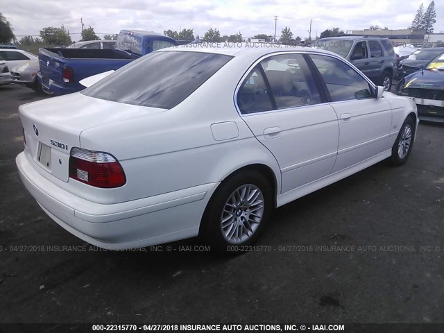 WBADT63433CK28374 - 2003 BMW 530 I AUTOMATIC WHITE photo 4