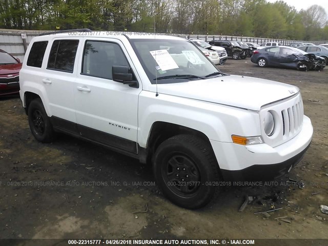 1C4NJRBB3GD657917 - 2016 JEEP PATRIOT SPORT WHITE photo 1