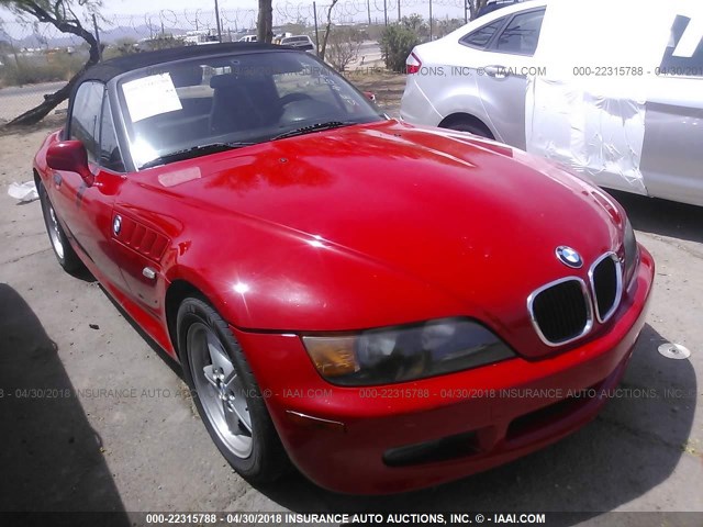 4USCH7328TLB65435 - 1996 BMW Z3 1.9 RED photo 1