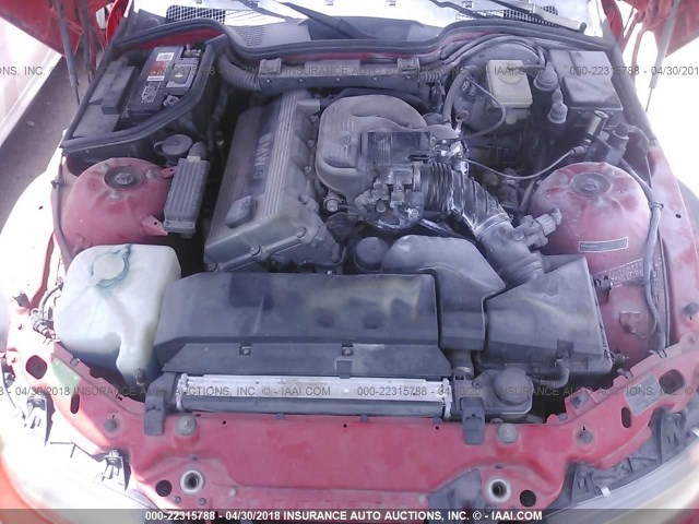 4USCH7328TLB65435 - 1996 BMW Z3 1.9 RED photo 10