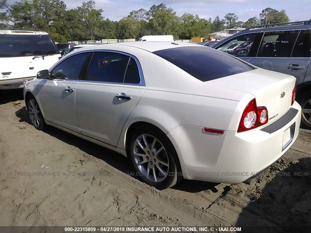 1G1ZE5E11BF353279 - 2011 CHEVROLET MALIBU LTZ WHITE photo 3