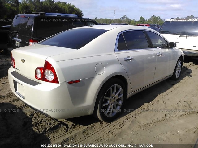1G1ZE5E11BF353279 - 2011 CHEVROLET MALIBU LTZ WHITE photo 4